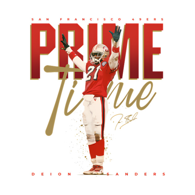 Deion Sanders Primetime red T-Shirt