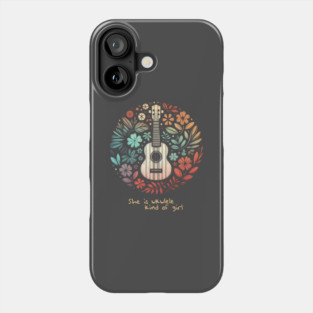 Ukulele kind of girl Phone Case