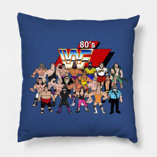 Wrestling Roster 80s Pillow