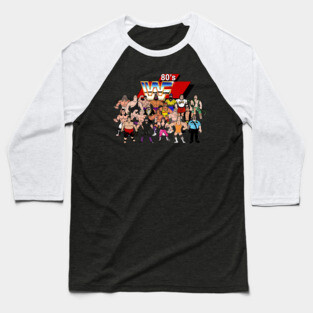 Wrestling Roster 80s Baseball T-Shirt