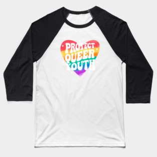 Protect Queer Kids Baseball T-Shirt