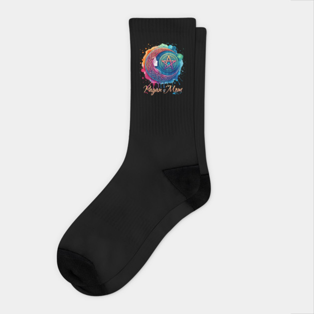 Pagan Mom Socks by HolidayBug