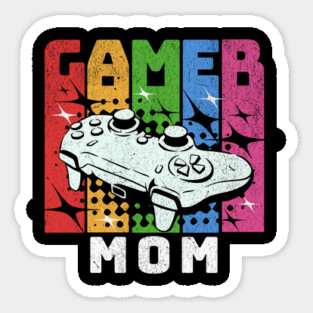 Retro Gamer Mom Sticker