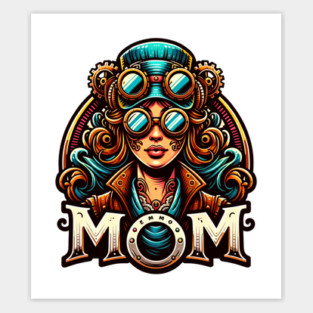 Steampunk Mom Sticker