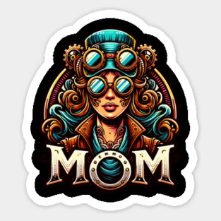 Steampunk Mom Sticker