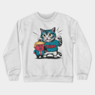 Cats Against Trump Crewneck Sweatshirt