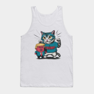 Cats Against Trump Tank Top