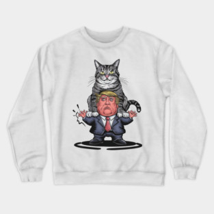 Cats Against Trump Crewneck Sweatshirt