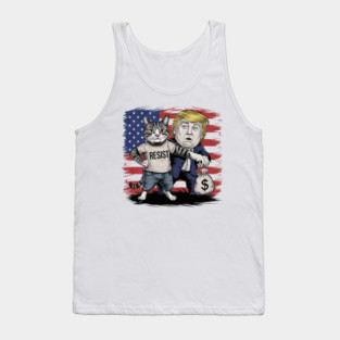 Cats Against Trump Tank Top