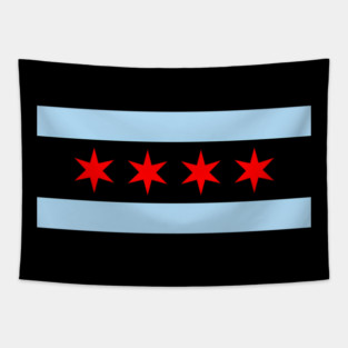 Flag Of Chicago Illinois Tapestry