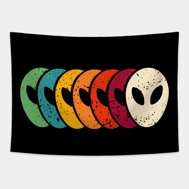 Invasion: Alien Face Tapestry by MakerMind8.2