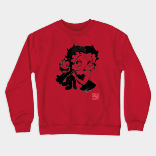 betty boop and felix the cat Crewneck Sweatshirt
