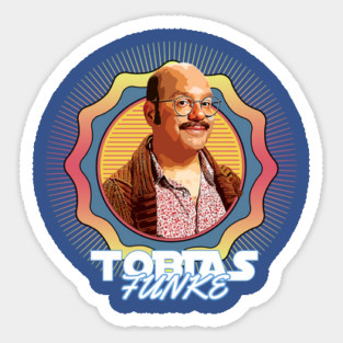 Tobias Fünke // Retro 90s Circle Sticker