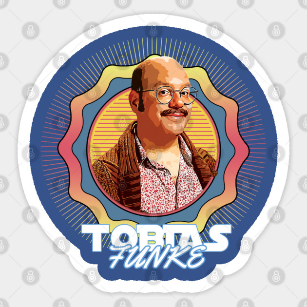 Tobias Fünke // Retro 90s Circle Sticker by Tv Moments