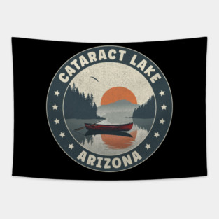 Cataract Lake Arizona Sunset Tapestry