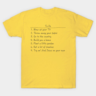 Spanish Pipedream Checklist T-Shirt