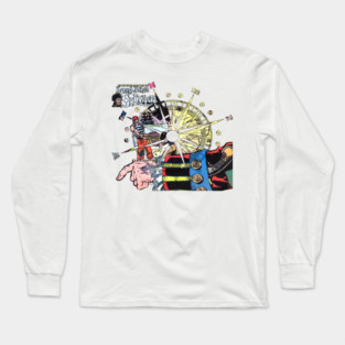 Long John Silver- Vintage Comic Pirate Tee Long Sleeve T-Shirt