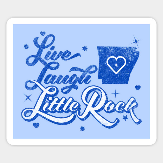 Live Laugh Little Rock Sticker by rt-shirts