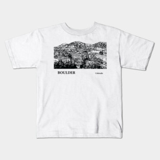 Boulder Colorado Kids T-Shirt