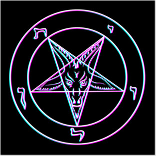Vaporwave Pentagram Posters and Art