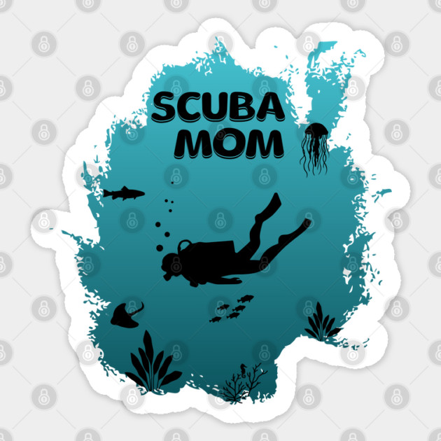 Scuba Mom Sticker by HolidayBug