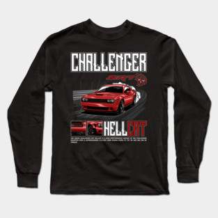 Dodge Challenger SRT Hellcat T-Shirt Long Sleeve T-Shirt