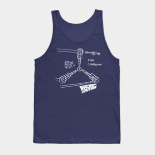 Flux Capacitor Sketch Back To The Future Tank Top