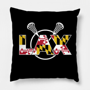 Maryland Flag Lacrosse Pillow