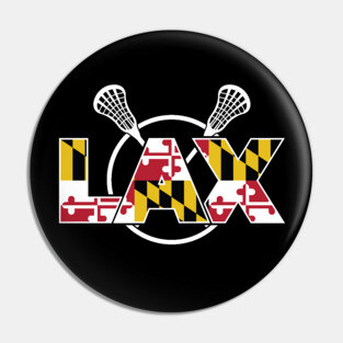 Maryland Flag Lacrosse Pin