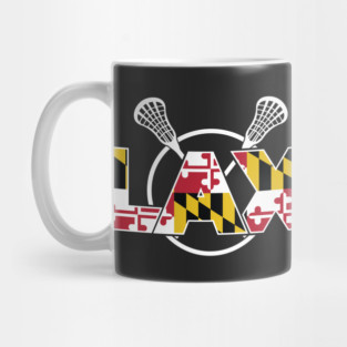 Maryland Flag Lacrosse Mug