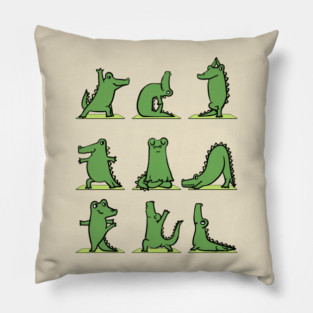 Alligator Yoga Pillow