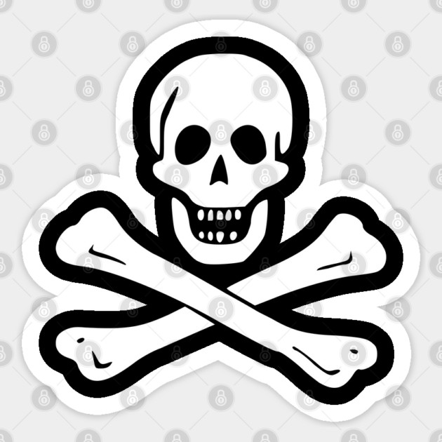Jolly Roger Pirate Flag - Pirate Edward England Flag Sticker by Yesteeyear