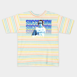 succession, tv series fan works graphic design by ironpalette Kids T-Shirt