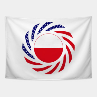 Polish American Multinational Patriot Flag (Poland & USA) Tapestry