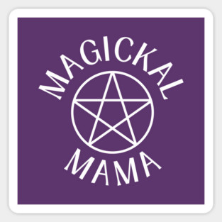 Magickal Mama with Pentacle Cheeky Witch® Sticker