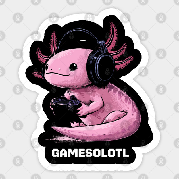 Gamer Axolotl Sticker by GoshWow®