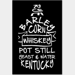 Kentucky Whiskey Jug Original Typographic Posters and Art