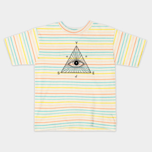 Yes, And - the key to creativity - improv illuminati Kids T-Shirt