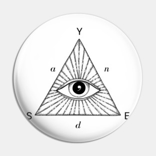 Yes, And - the key to creativity - improv illuminati Pin