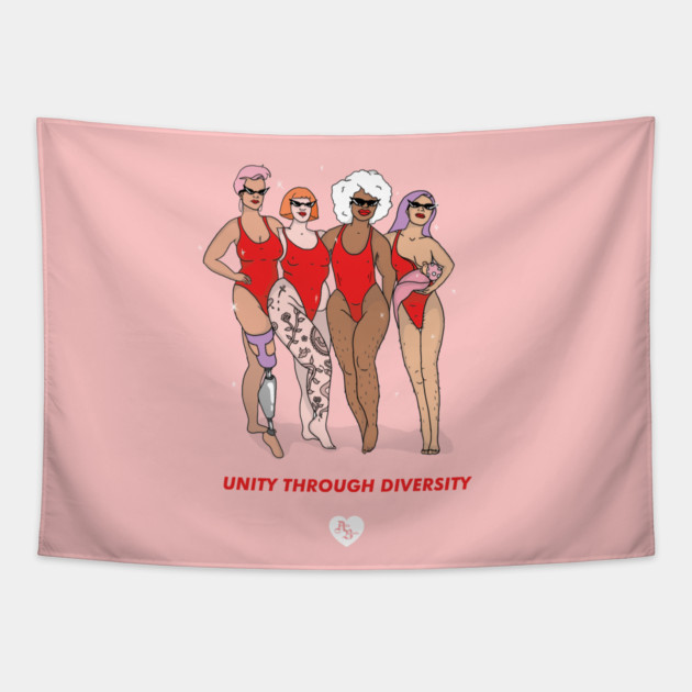 Unity Through Diversity Tapestry by AilieBanks