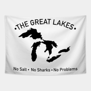 The Great Lakes No Salt, No Sharks, No Problem Black Tapestry