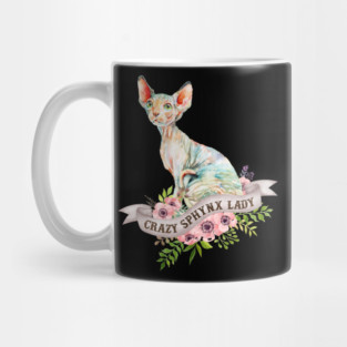 Crazy Sphynx Lady Mug