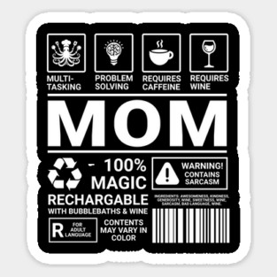 MOM Nutrition Facts Sticker