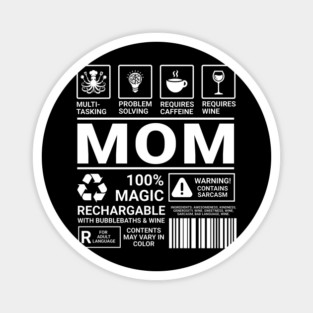 MOM Nutrition Facts Magnet