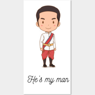 Couple Khmer Art Man Posters and Art