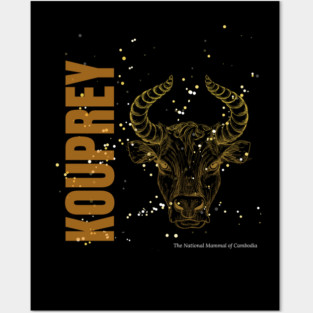 Powerful yet soft Kouprey design Posters and Art