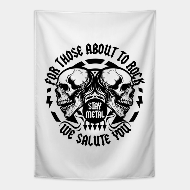 FOR THOSE ABOUT TO ROCK Tapestry by artslaves