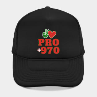 Palestine +970 Hat