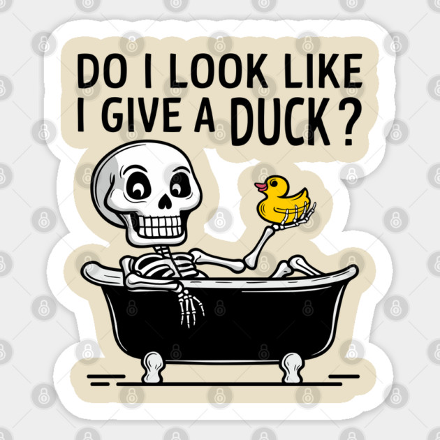 Do I Look Like I Give A Duck Carefree Attitude Sticker by Anticorporati