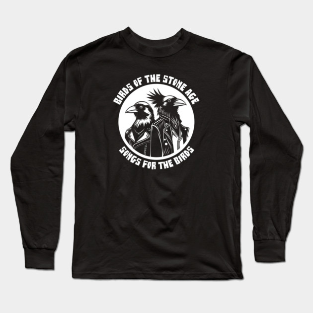 BIRDS OF THE STONE AGE Long Sleeve T-Shirt by artslaves